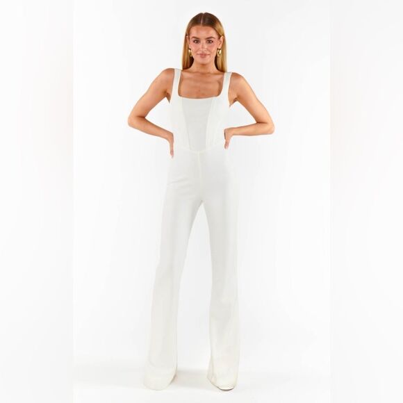 Show me your MUMU NWT Nina Jumpsuit size Small - Picture 3 of 6